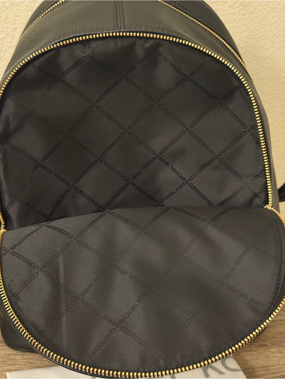 Michael Kors Rhea Zip MD
Leather Backpack with Gold Hardware - Picture 7 of 11